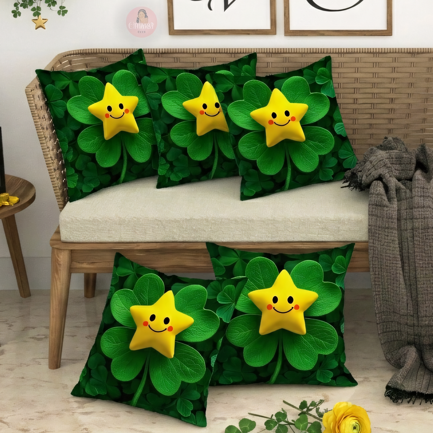 CHHAVI INDIA Microfiber Cushions Cover Pack of 5