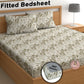 CHHAVI INDIA 210 TC Microfiber Double Fitted  Size Printed Bedsheet