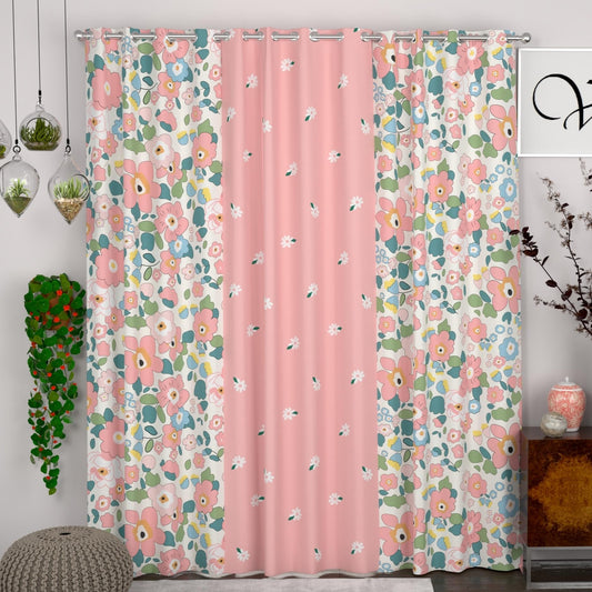 CHHAVI INDIA DESIGNER PRINTED 8 FEET DOOR CURTAIN PACK OF 3