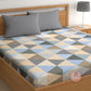 CHHAVI INDIA 210 TC Microfiber Printed King Size Bedsheet With Pillow Covers