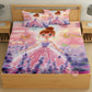 CHHAVI INDIA 210 TC Microfiber Printed King Size Bedsheet With 2 Pillow Covers
