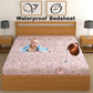CHHAVI INDIA 210 TC Microfiber Waterproof Printed Fitted (Elastic) Bedsheet