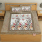CHHAVI INDIA 210 TC Microfiber Printed King Size Bedsheet With 2 Pillow Covers