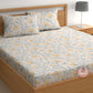 CHHAVI INDIA 210 TC Microfiber Printed Double Bedsheet With Pillow Covers