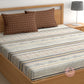 CHHAVI INDIA 210 TC Microfiber Printed King Size Bedsheet With Pillow Covers