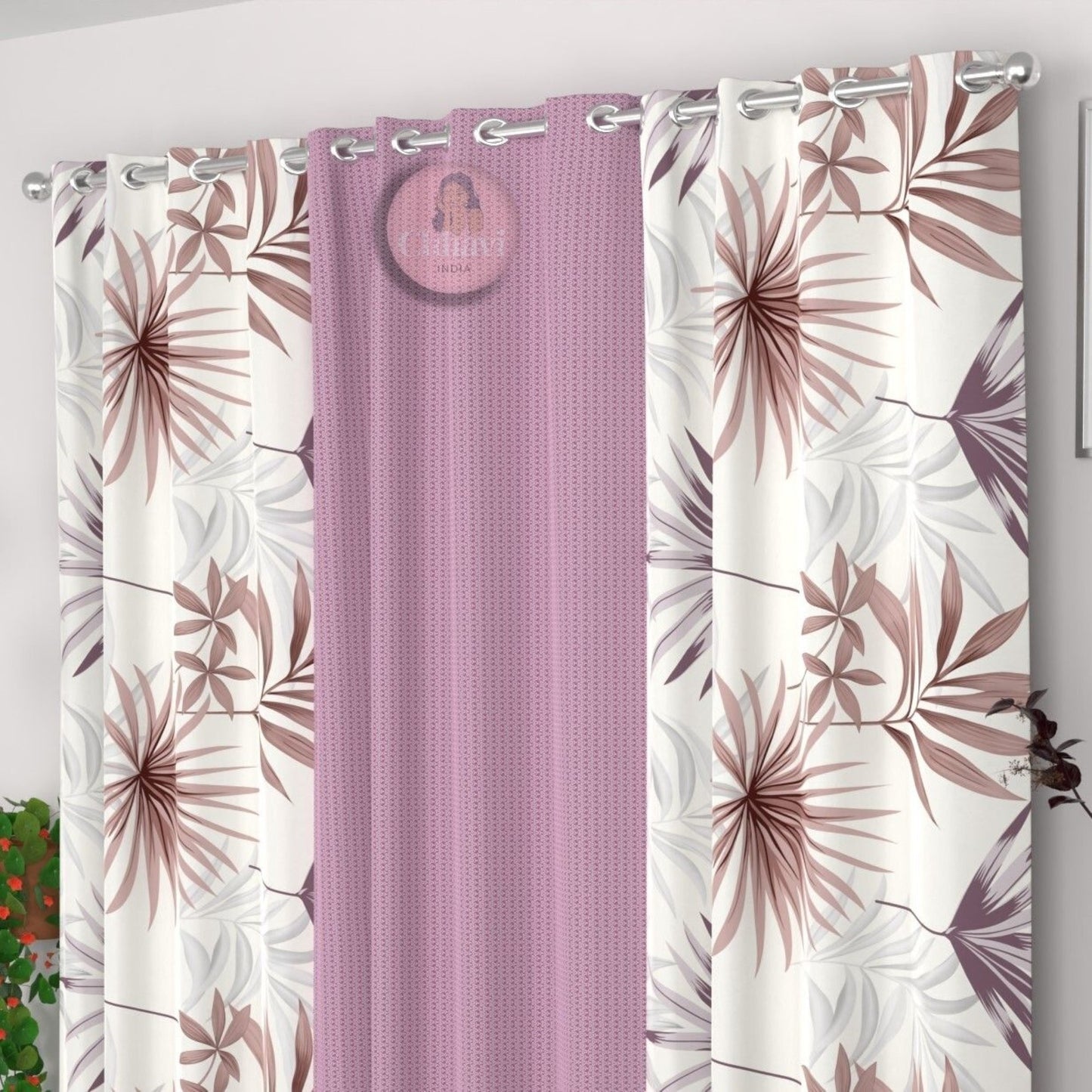 CHHAVI INDIA DESIGNER PRINTED DOOR CURTAIN PACK OF 3