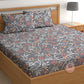 CHHAVI INDIA 210 TC Microfiber Printed Double Bedsheet With 2 Pillow Covers