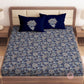 CHHAVI INDIA 210 TC Microfiber Printed King Size Bedsheet With Pillow Covers
