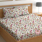 CHHAVI INDIA 210 TC Microfiber Printed Double Bedsheet With 2 Pillow Covers