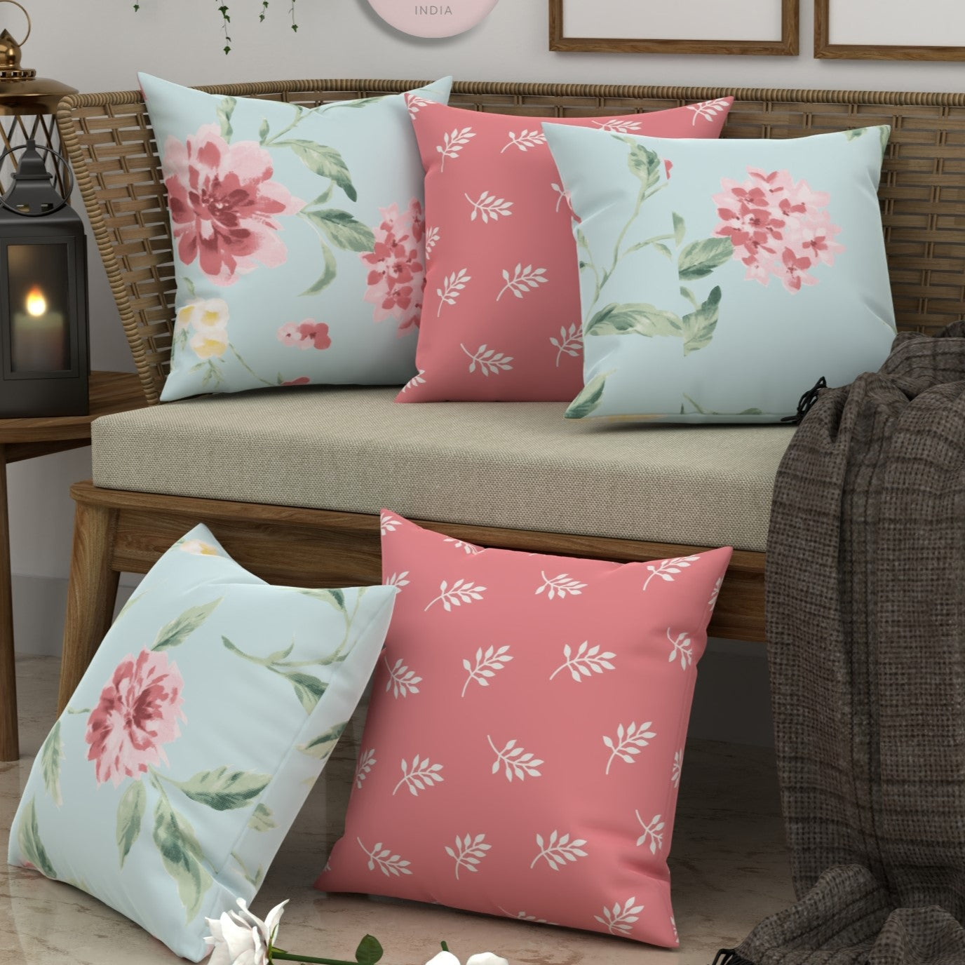 CHHAVI INDIA Microfiber Cushions Cover