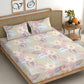 CHHAVI INDIA 210 TC Microfiber Printed Double Bedsheet With Pillow Covers