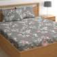 CHHAVI INDIA 210 TC Microfiber Printed Double Bedsheet With Pillow Covers