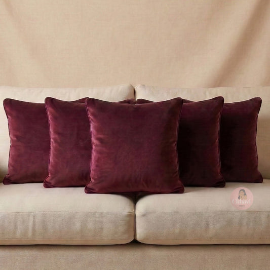 CHHAVI INDIA Velvet Cushions Cover
