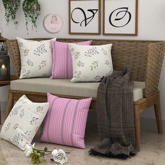 CHHAVI INDIA Microfiber Cushions Cover