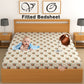 CHHAVI INDIA 210 TC Microfiber Waterproof Printed Fitted (Elastic) Bedsheet