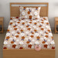 CHHAVI INDIA 180 TC Microfiber Printed Single Bedsheet With 1 Pillow Cover