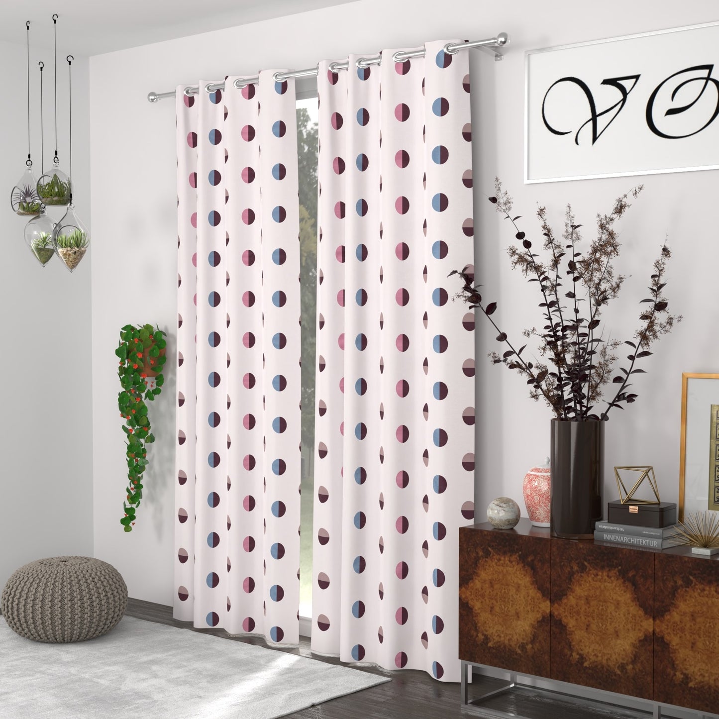 CHHAVI INDIA DESIGNER PRINTED DOOR CURTAIN PACK OF 2