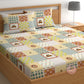 CHHAVI INDIA 210 TC Microfiber Printed Double Bedsheet With 2 Pillow Covers