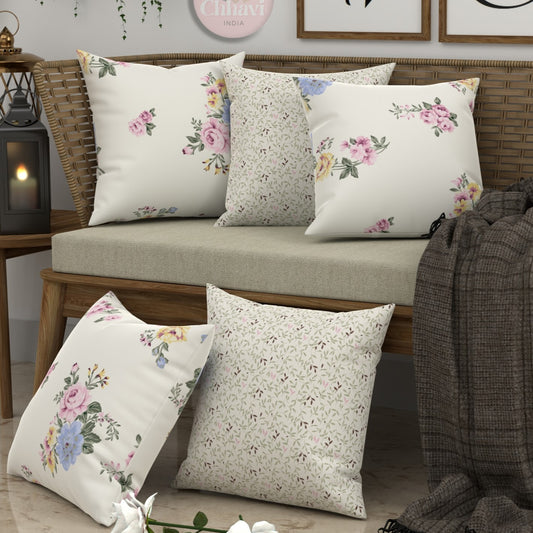 CHHAVI INDIA Microfiber Cushions Cover
