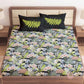 CHHAVI INDIA 210 TC Microfiber Printed King Size Bedsheet With Pillow Covers