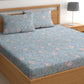 CHHAVI INDIA 210 TC Microfiber Printed King Size Bedsheet With Pillow Covers
