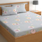 CHHAVI INDIA 210 TC Microfiber Printed Double Bedsheet With Pillow Covers