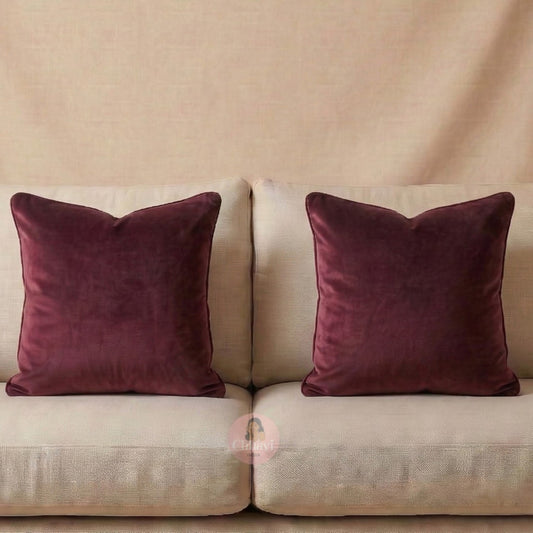 CHHAVI INDIA Velvet Cushions Cover