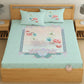 CHHAVI INDIA 210 TC Microfiber Printed King Size Bedsheet With 2 Pillow Covers