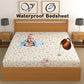 CHHAVI INDIA 210 TC Microfiber Waterproof Printed Fitted (Elastic) Bedsheet