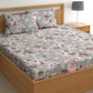 CHHAVI INDIA 180 TC Microfiber Printed Double Bedsheet With 2 Pillow Covers