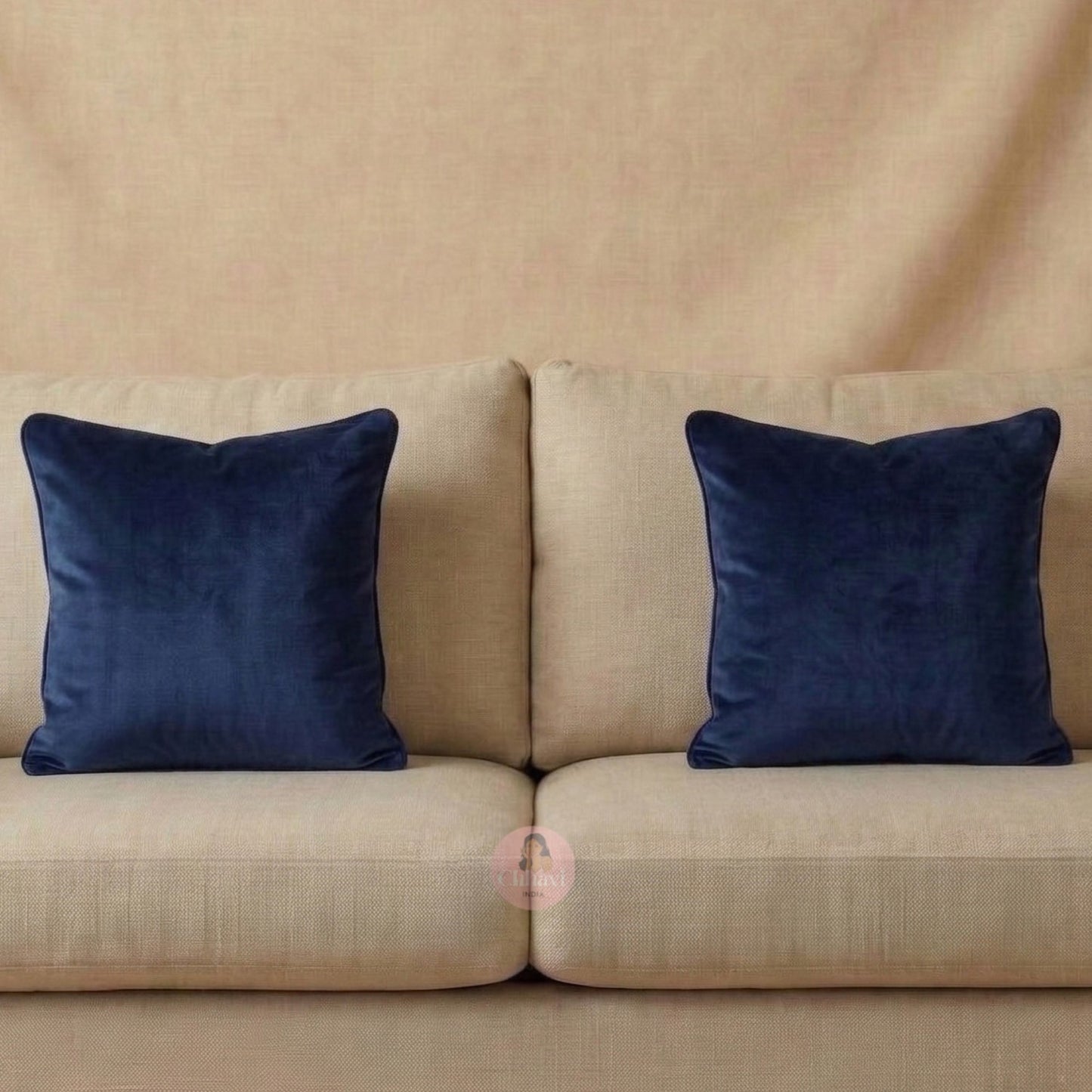 CHHAVI INDIA Velvet Cushions Cover