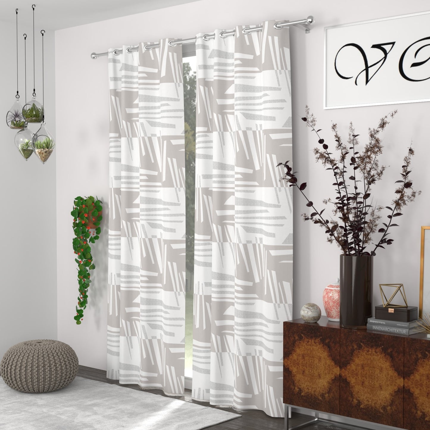 CHHAVI INDIA DESIGNER PRINTED DOOR CURTAIN PACK OF 2