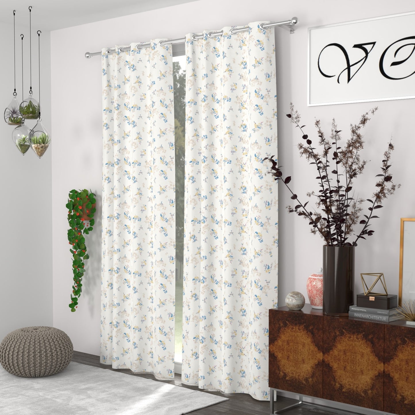 CHHAVI INDIA DESIGNER PRINTED DOOR CURTAIN PACK OF 2