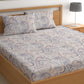 CHHAVI INDIA 210 TC Microfiber Printed Double Bedsheet With 2 Pillow Covers