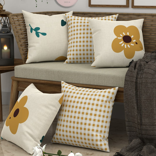 CHHAVI INDIA Microfiber Cushions Cover