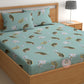 CHHAVI INDIA 210 TC Microfiber Printed Double Bedsheet With Pillow Covers