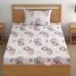 CHHAVI INDIA 180 TC Microfiber Printed Single Bedsheet With 1 Pillow Cover