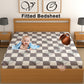 CHHAVI INDIA 210 TC Microfiber Waterproof Printed Fitted (Elastic) Bedsheet