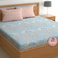 CHHAVI INDIA 210 TC Microfiber Printed King Size Bedsheet With Pillow Covers