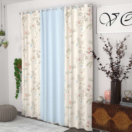CHHAVI INDIA DESIGNER PRINTED DOOR CURTAIN PACK OF 3