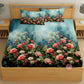 CHHAVI INDIA 210 TC Microfiber Printed King Size Bedsheet With 2 Pillow Covers