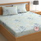 CHHAVI INDIA 210 TC Microfiber Printed Double Bedsheet With 2 Pillow Covers