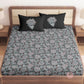 CHHAVI INDIA 210 TC Microfiber Printed King Size Bedsheet With Pillow Covers