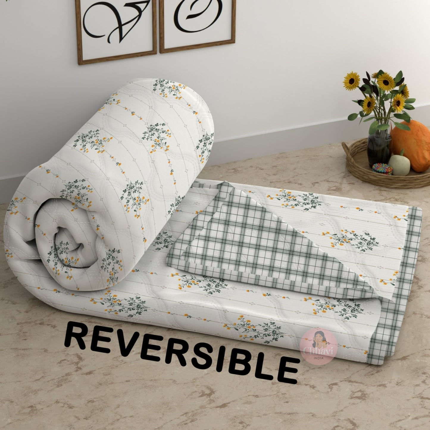 CHHAVI INDIA Printed Double Comforter for AC Room