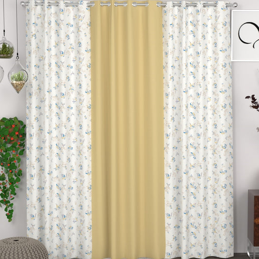 CHHAVI INDIA DESIGNER PRINTED DOOR CURTAIN PACK OF 3