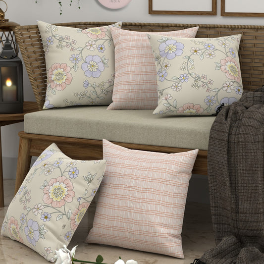 CHHAVI INDIA Microfiber Cushions Cover