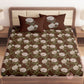 CHHAVI INDIA 210 TC Microfiber Printed King Size Bedsheet With Pillow Covers