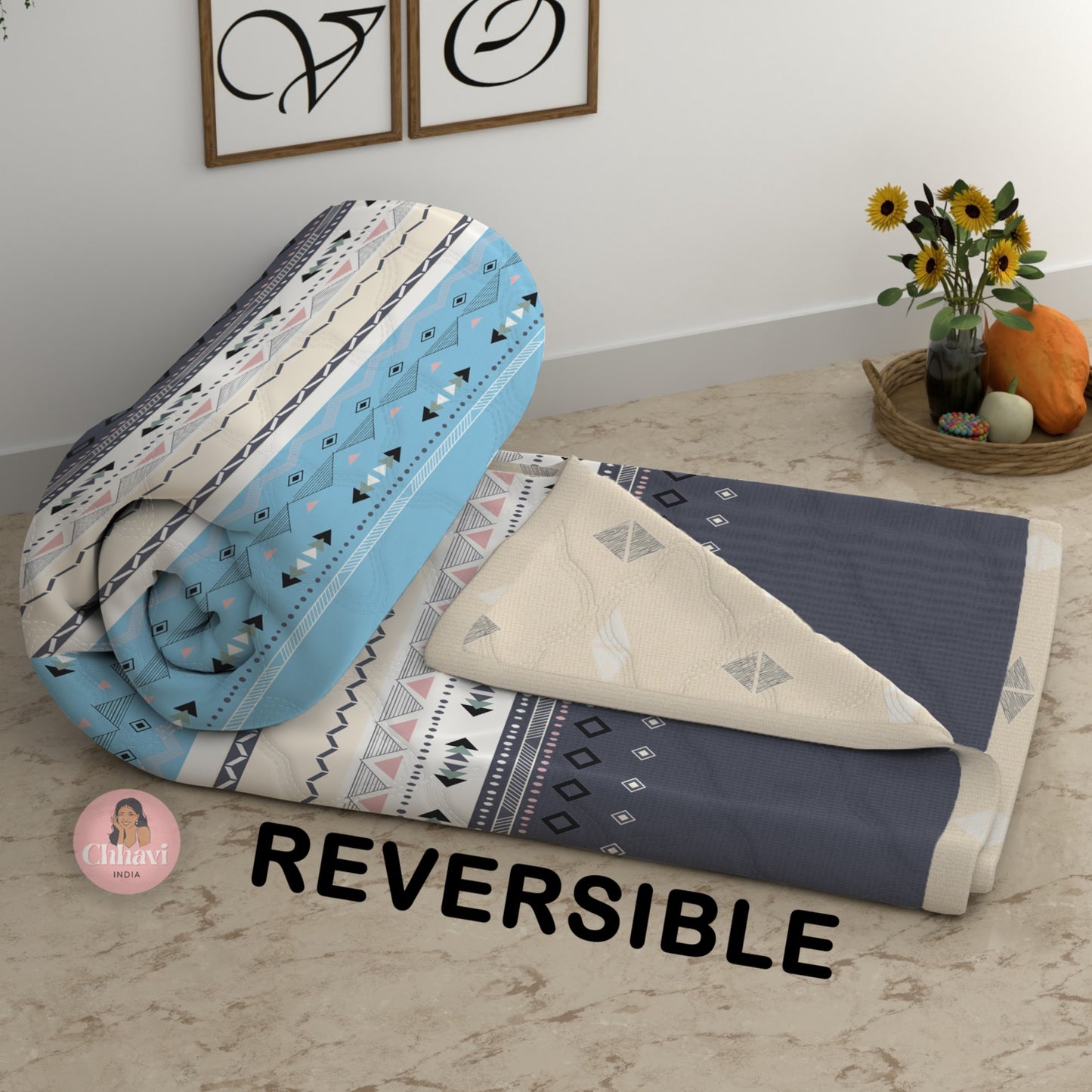 CHHAVI INDIA Printed Double Comforter for AC Room