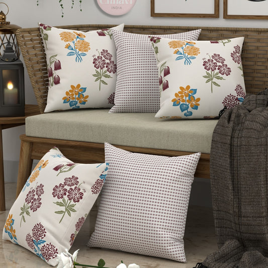 CHHAVI INDIA Microfiber Cushions Cover