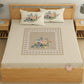 CHHAVI INDIA 210 TC Microfiber Printed King Size Bedsheet With 2 Pillow Covers